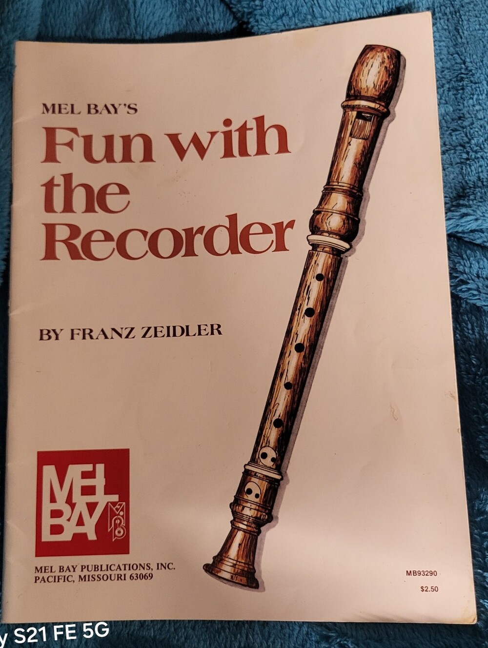 Vintage Instruction Book For The Recorder